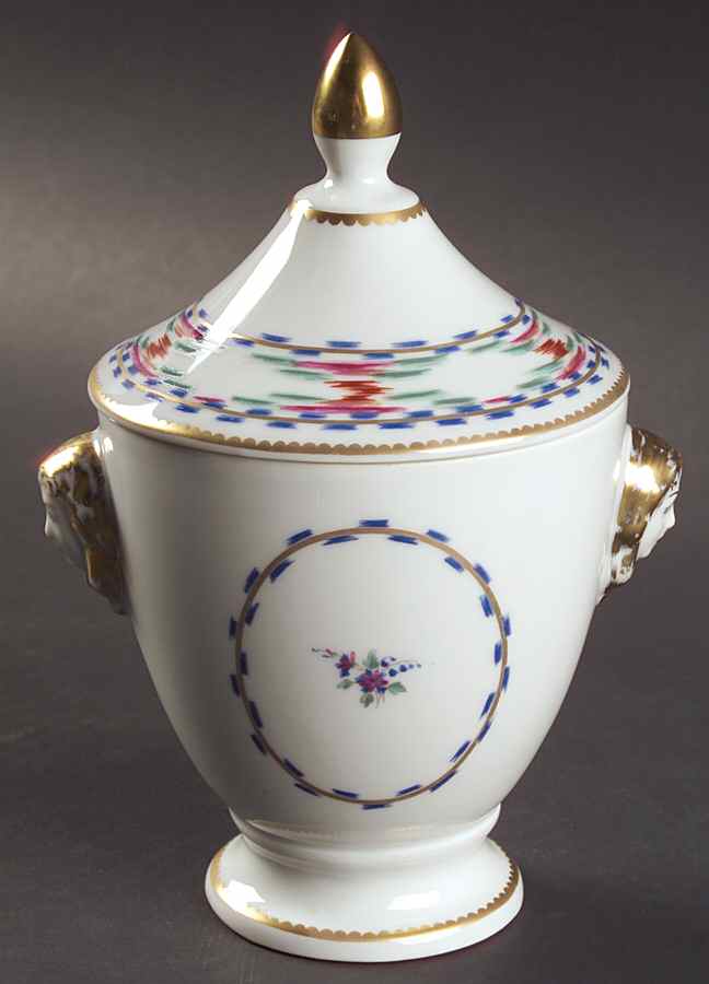 Bargello Sugar Bowl & Lid by Mottahedeh-1