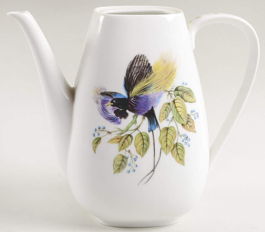 Bird of Paradise Coffee Pot No Lid by Mottahedeh-1