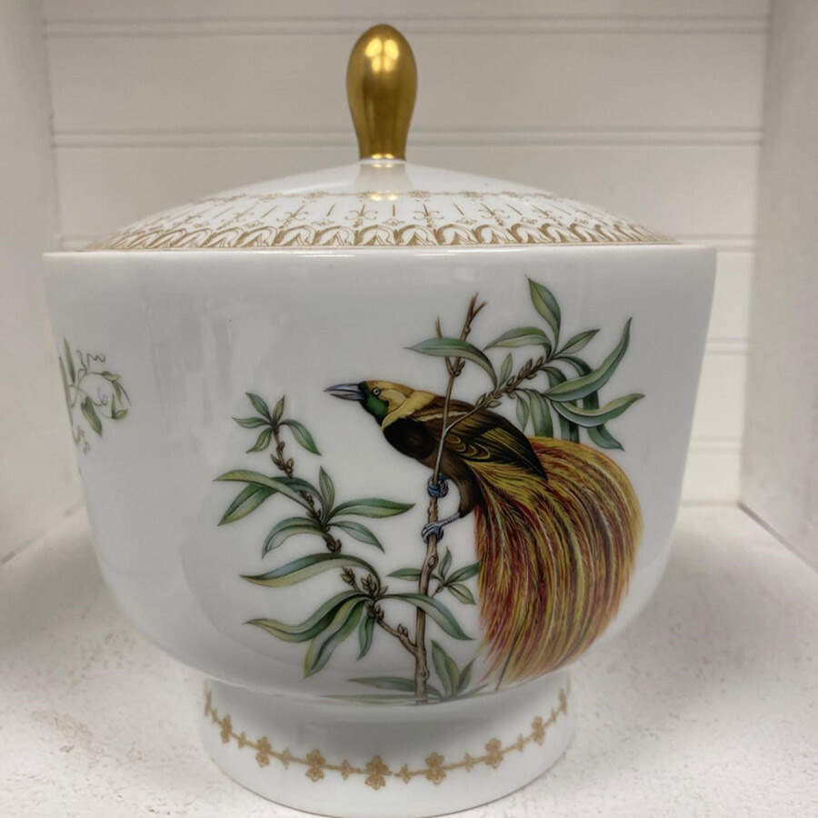 Bird of Paradise Candy Jar & Lid by Mottahedeh-1