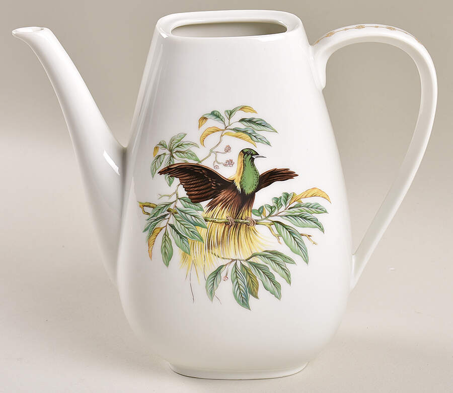 Bird of Paradise Coffee Pot No Lid by Mottahedeh-1