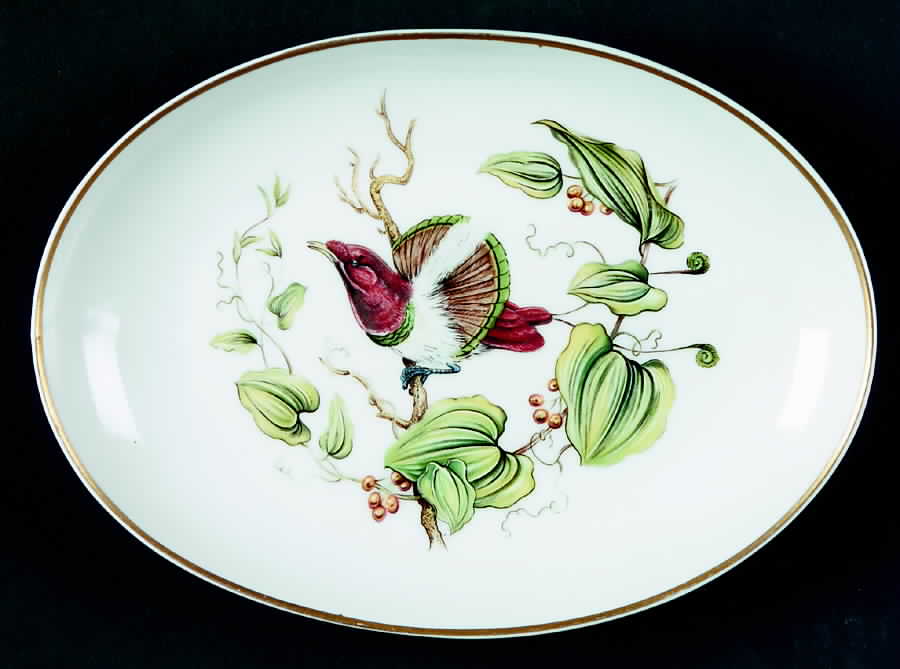 Bird of Paradise Bone Dish by Mottahedeh-1