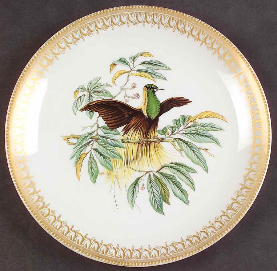 Bird of Paradise Salad/Dessert Plate by Mottahedeh-1