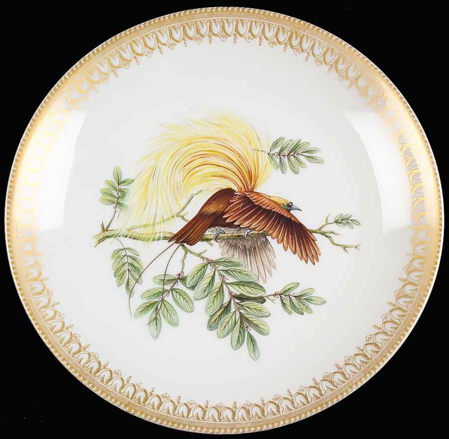 Bird of Paradise Salad/Dessert Plate by Mottahedeh-1