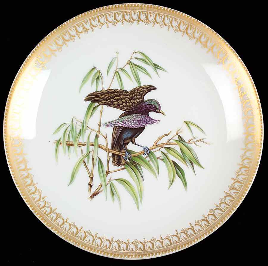 Bird of Paradise Salad/Dessert Plate by Mottahedeh-1