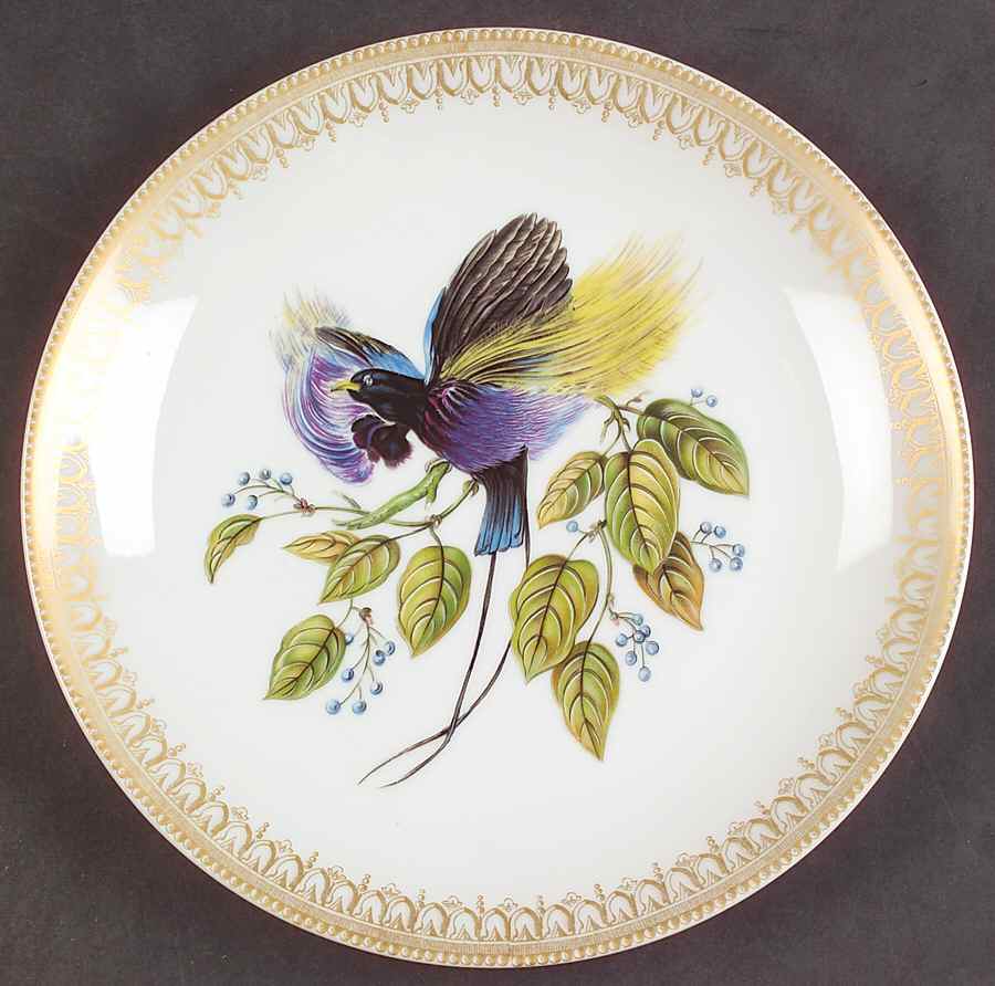 Bird of Paradise Salad/Dessert Plate by Mottahedeh-1