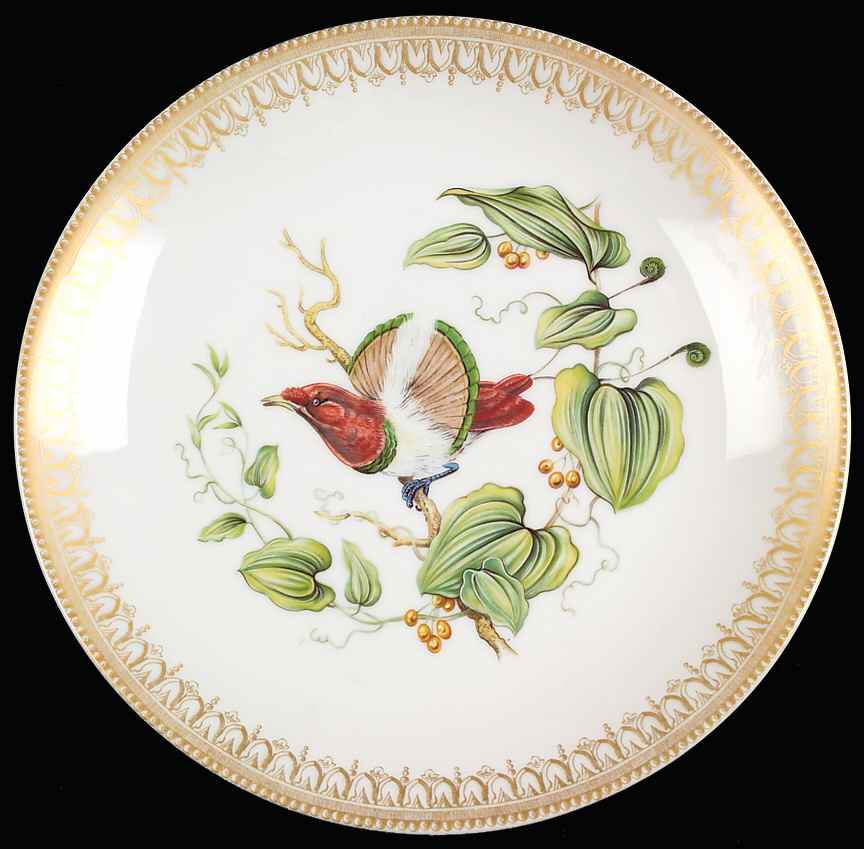 Bird of Paradise Salad/Dessert Plate by Mottahedeh-1