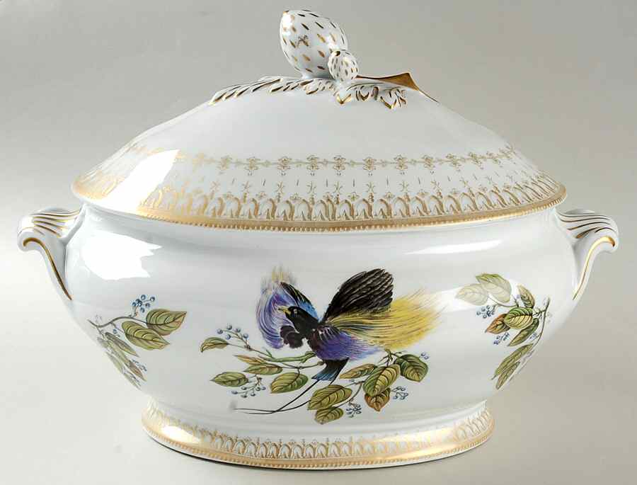 Bird of Paradise Oval Tureen & Lid by Mottahedeh-1