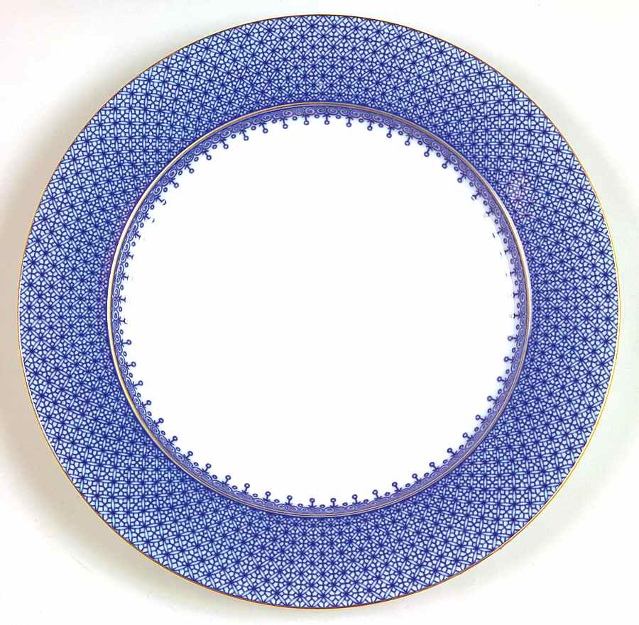 Blue Lace Salad/Dessert Plate by Mottahedeh-1