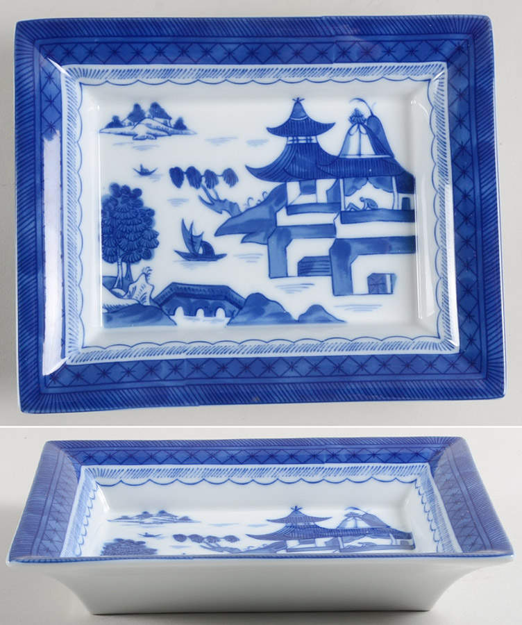 Canton Large Rectangular Tray by Mottahedeh-1