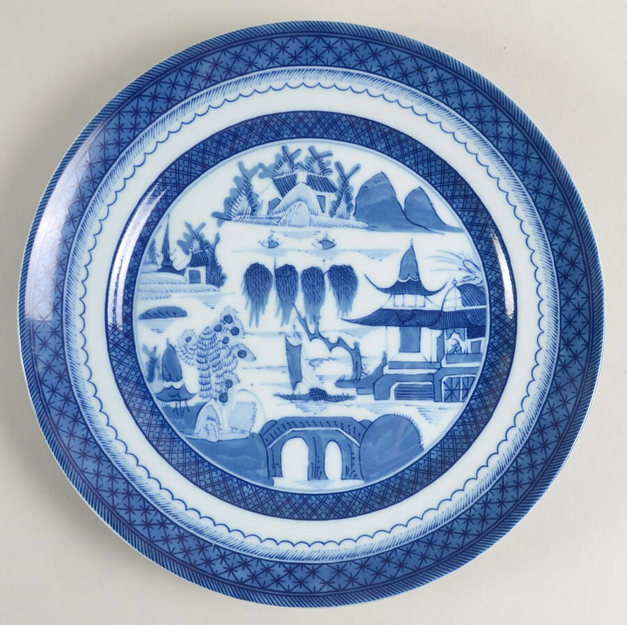 Canton Dinner Plate by Mottahedeh-1