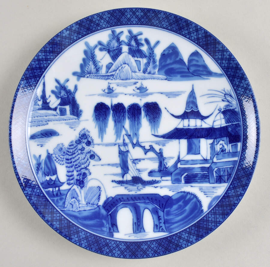 Canton Coupe Salad/Dessert Plate by Mottahedeh-1