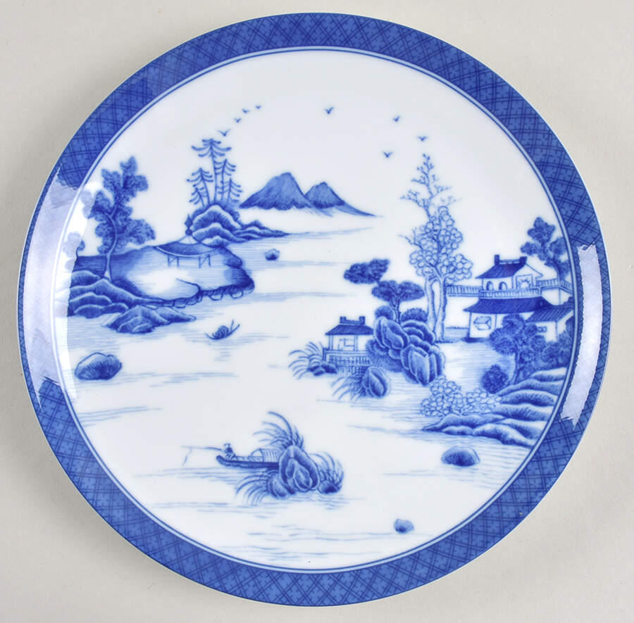 Canton Coupe Salad/Dessert Plate by Mottahedeh-1