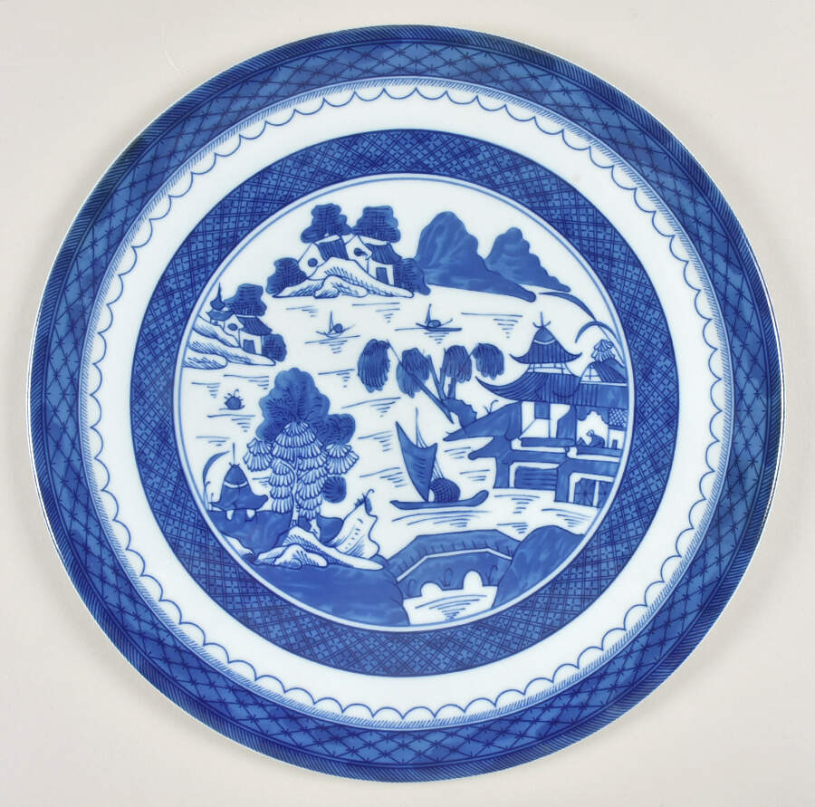 Canton 13" Chop Plate (Round Platter) by Mottahedeh-1
