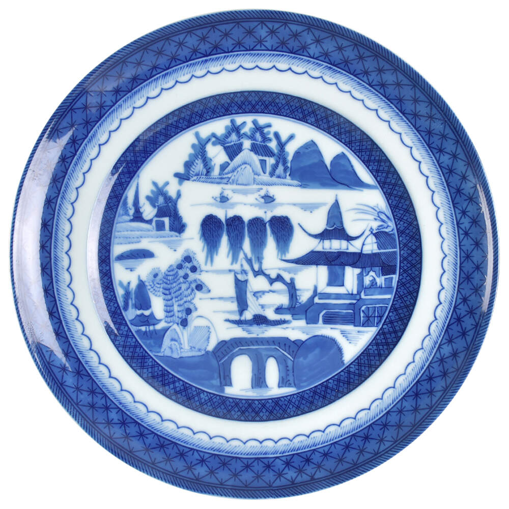 Canton Dinner Plate by Mottahedeh-1