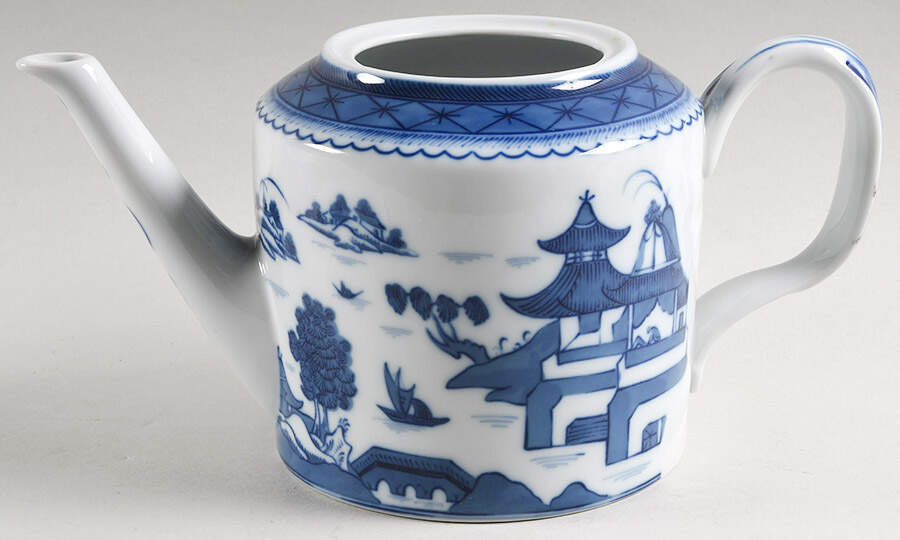 Canton Teapot No Lid by Mottahedeh-1