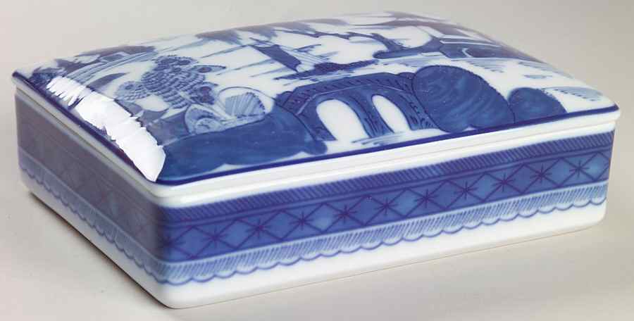Canton 5" Rectangular Box W/Lid by Mottahedeh-1