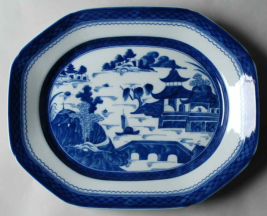 Canton Underplate for Octagonal Tureen by Mottahedeh-1