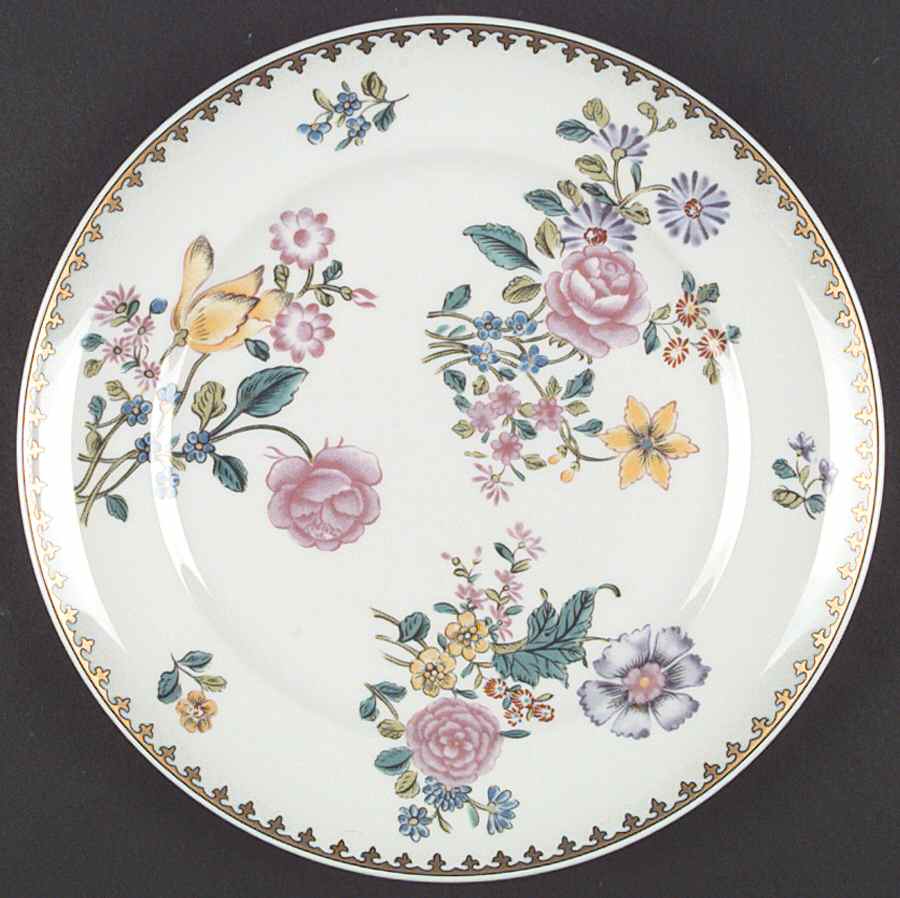 Castle Rose Dinner Plate by Mottahedeh-1