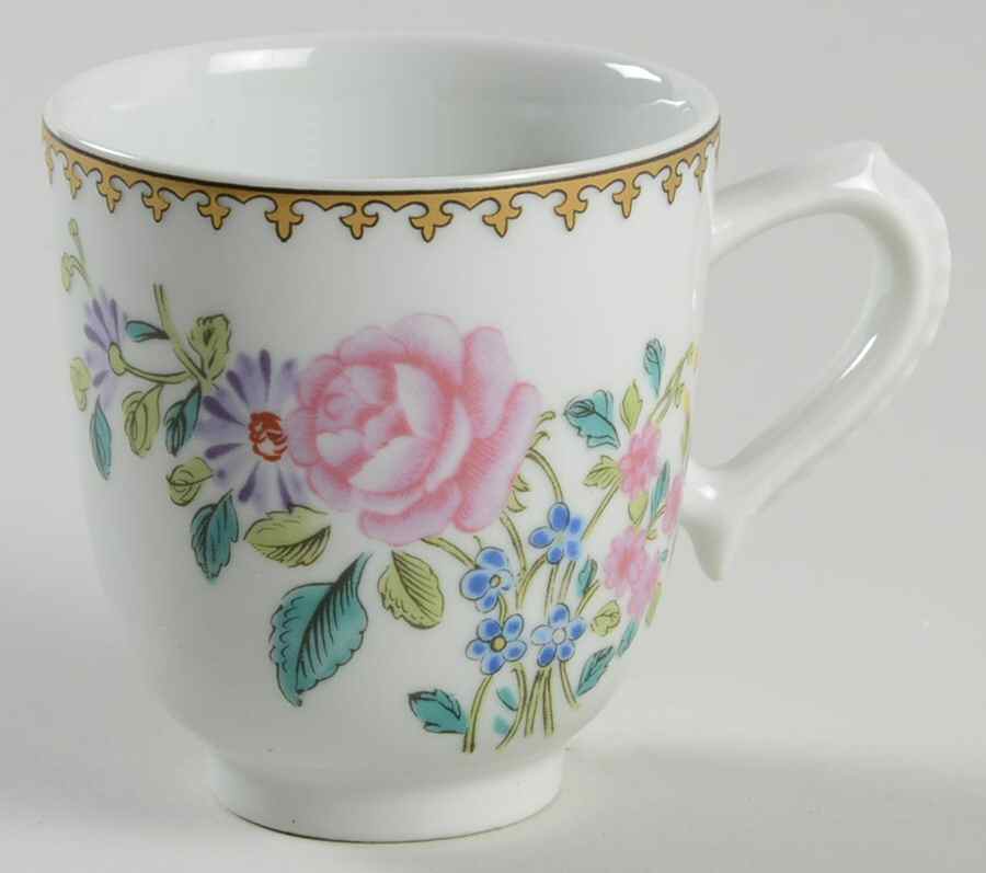 Castle Rose Flat Demitasse Cup by Mottahedeh-1