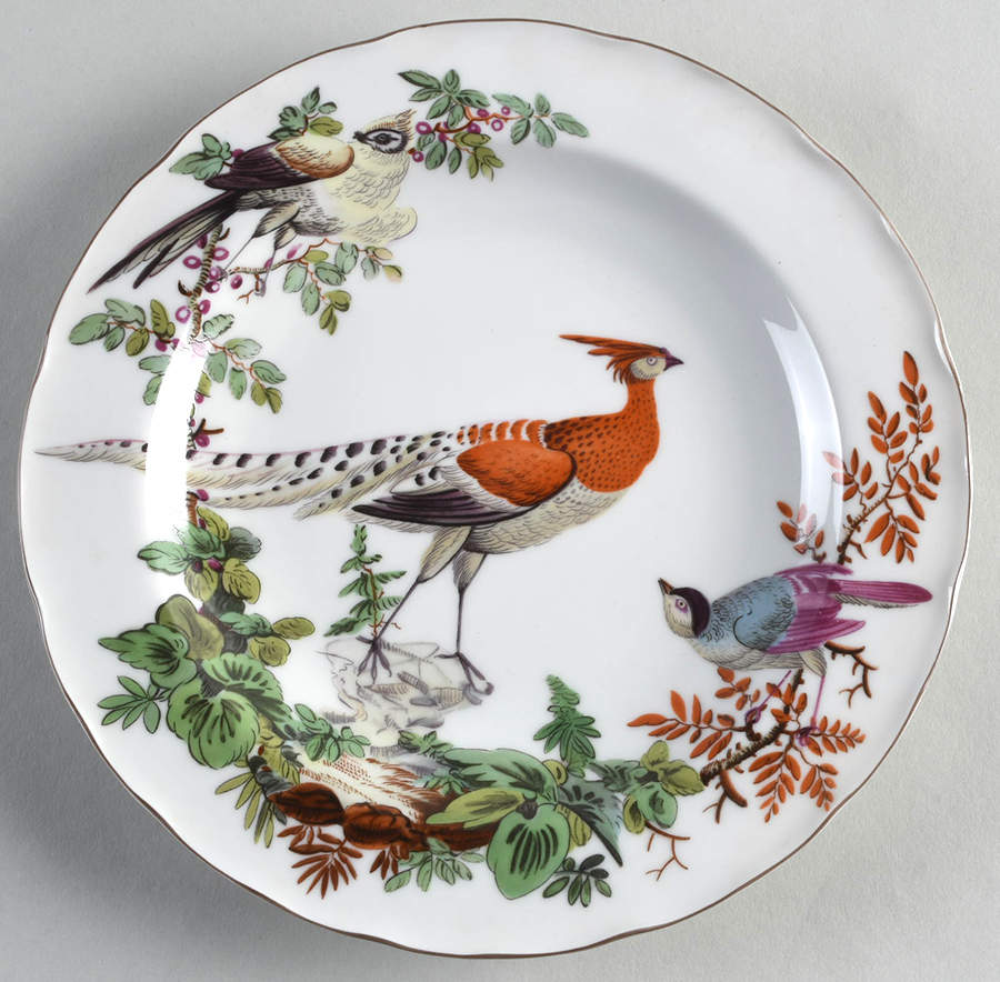 Chelsea Birds Salad/Dessert Plate by Mottahedeh-1