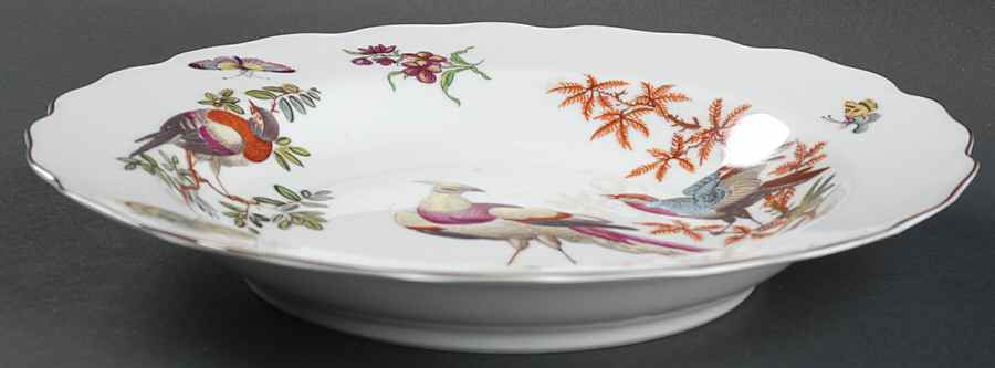 Chelsea Birds Large Rim Soup Bowl by Mottahedeh-1