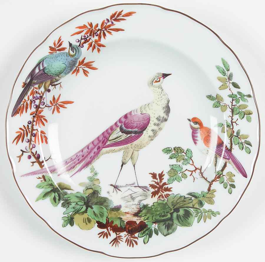 Chelsea Birds Salad/Dessert Plate by Mottahedeh-1