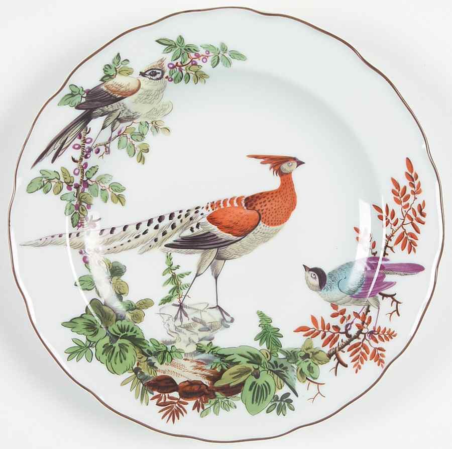 Chelsea Birds Salad/Dessert Plate by Mottahedeh-1