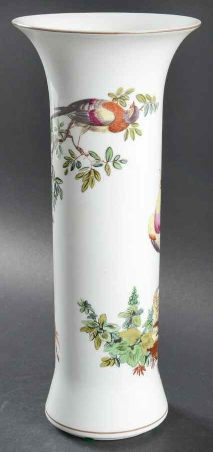 Chelsea Birds 11" Trumpet Vase by Mottahedeh-1