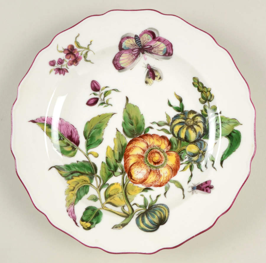 Chelsea Botanical Salad/Dessert Plate by Mottahedeh-1