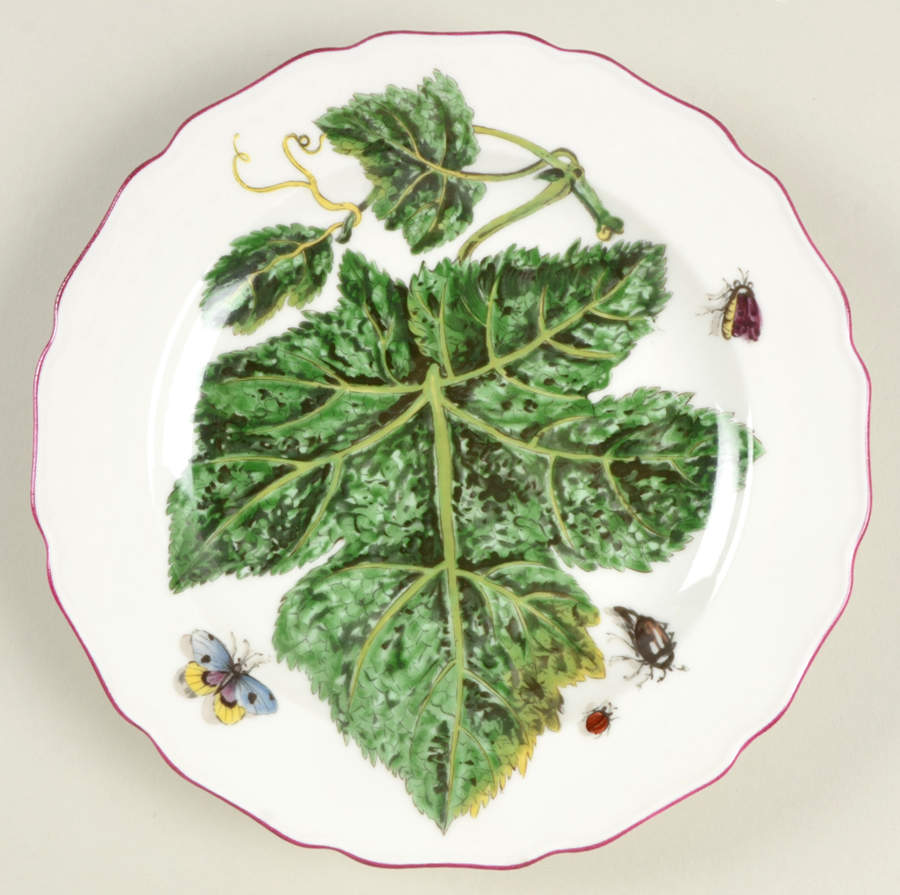 Chelsea Botanical Salad/Dessert Plate by Mottahedeh-1