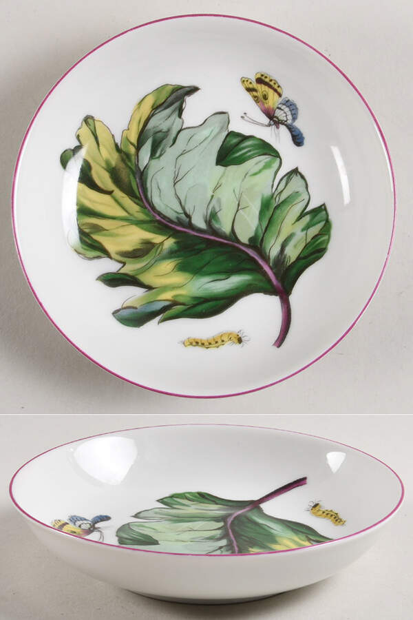 Chelsea Botanical Fruit/Dessert (Sauce) Bowl by Mottahedeh-1