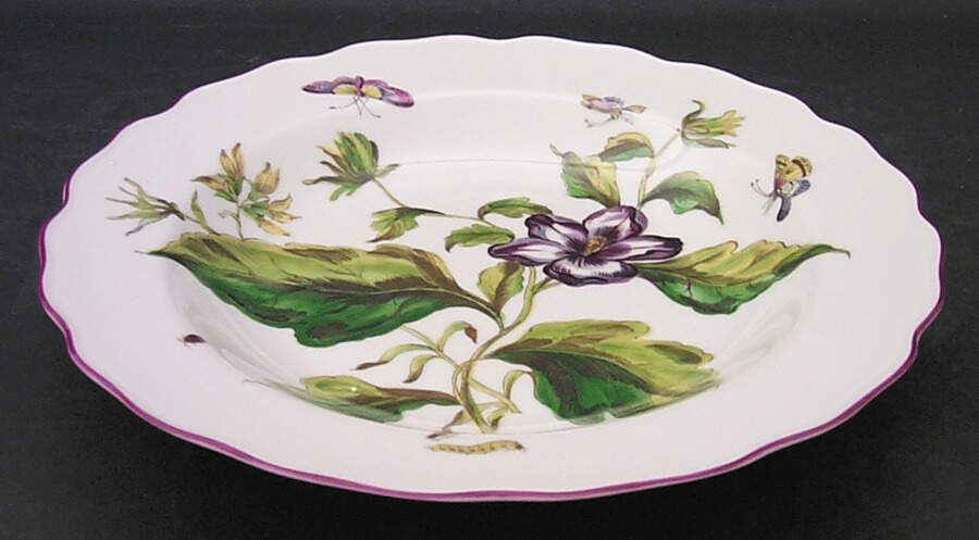 Chelsea Botanical Large Rim Soup Bowl by Mottahedeh-1