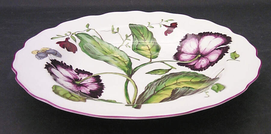 Chelsea Botanical Large Rim Soup Bowl by Mottahedeh-1