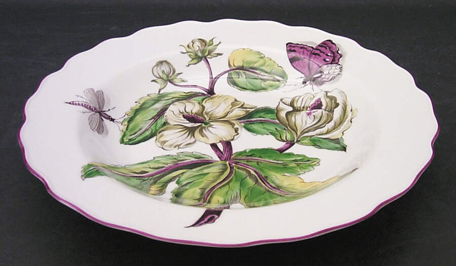 Chelsea Botanical Large Rim Soup Bowl by Mottahedeh-1