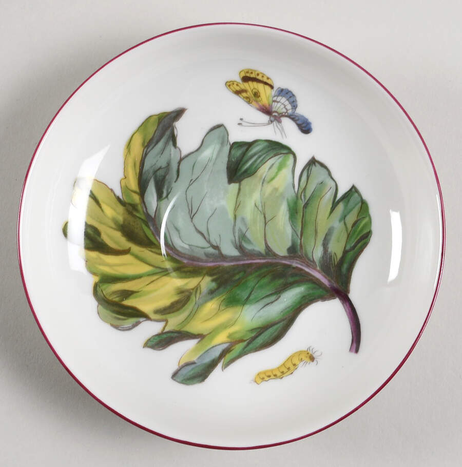 Chelsea Botanical Saucer for Flat Cup by Mottahedeh-1