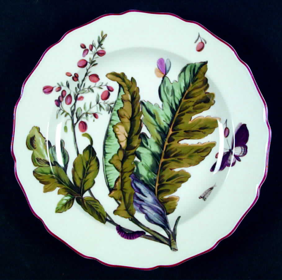 Chelsea Botanical Salad/Dessert Plate by Mottahedeh-1
