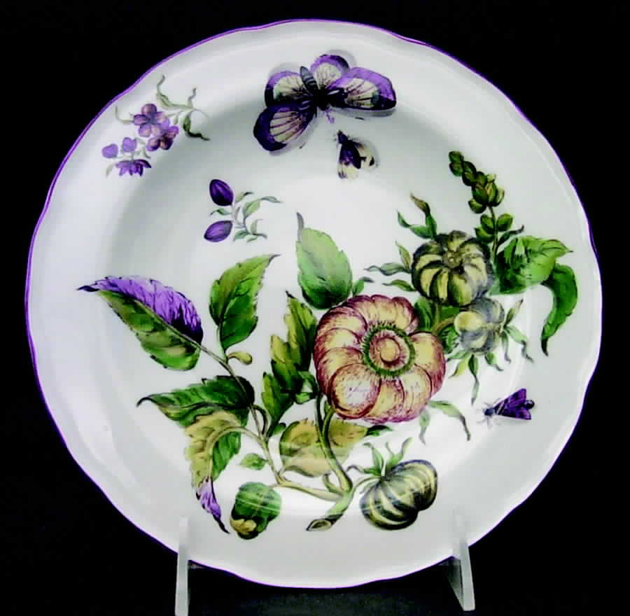 Chelsea Botanical Salad/Dessert Plate by Mottahedeh-1