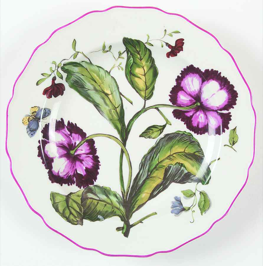 Chelsea Botanical Salad/Dessert Plate by Mottahedeh-1