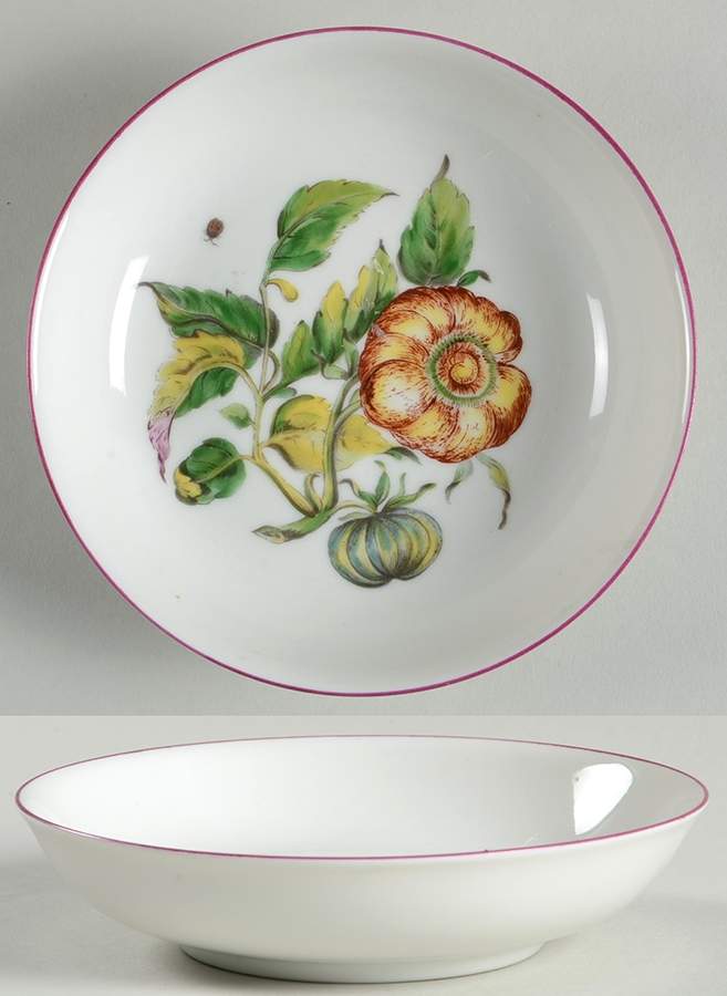 Chelsea Botanical Fruit/Dessert (Sauce) Bowl by Mottahedeh-1