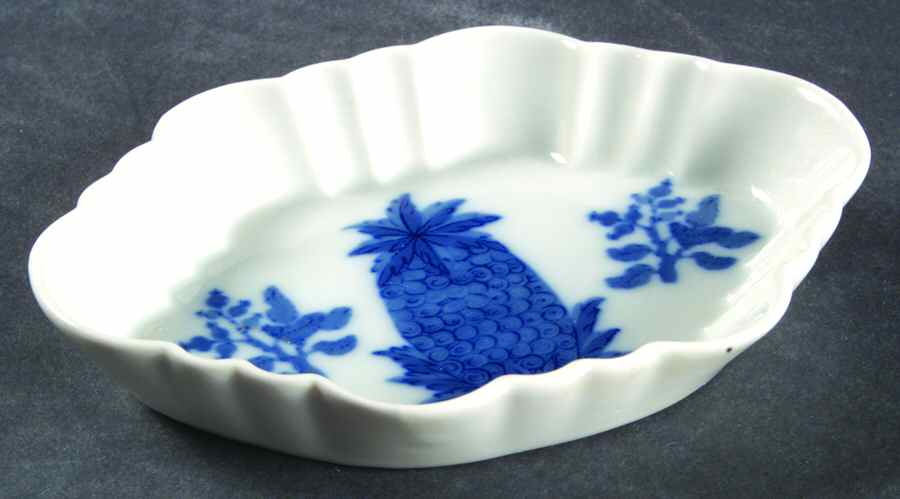Charleston Blue Pineapple Small Ashtray by Mottahedeh-1