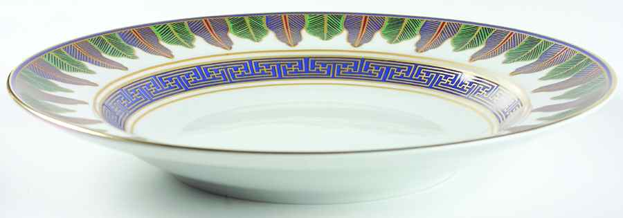 Charleston Feather Large Rim Soup Bowl by Mottahedeh-1