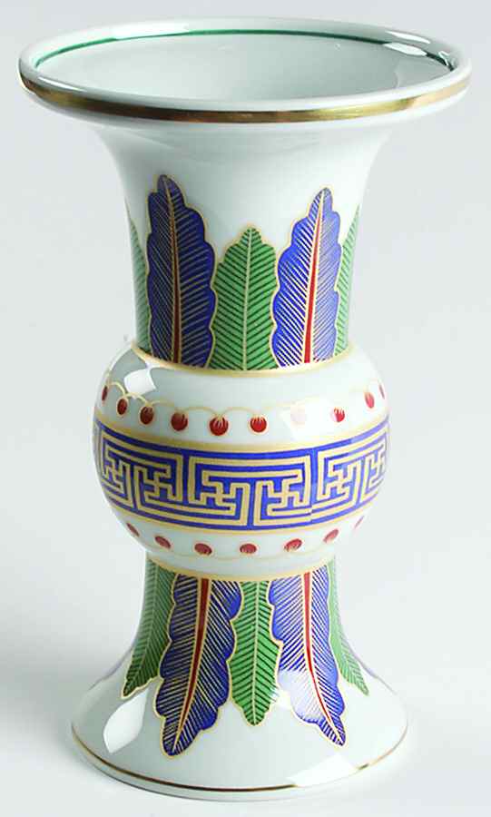 Charleston Feather 6" Vase by Mottahedeh-1