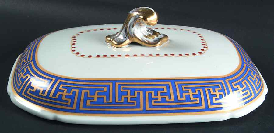 Charleston Feather Lid for Tureen by Mottahedeh-1