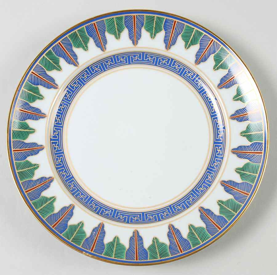 Charleston Feather Salad/Dessert Plate by Mottahedeh-1