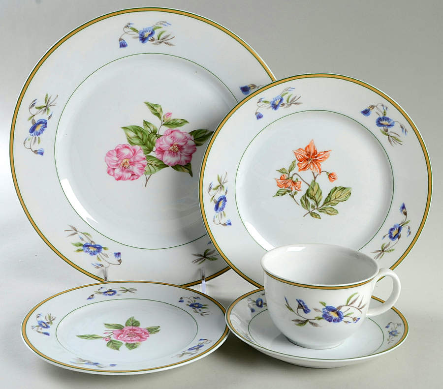 Charleston Flowers 5 Piece Place Setting by Mottahedeh-1