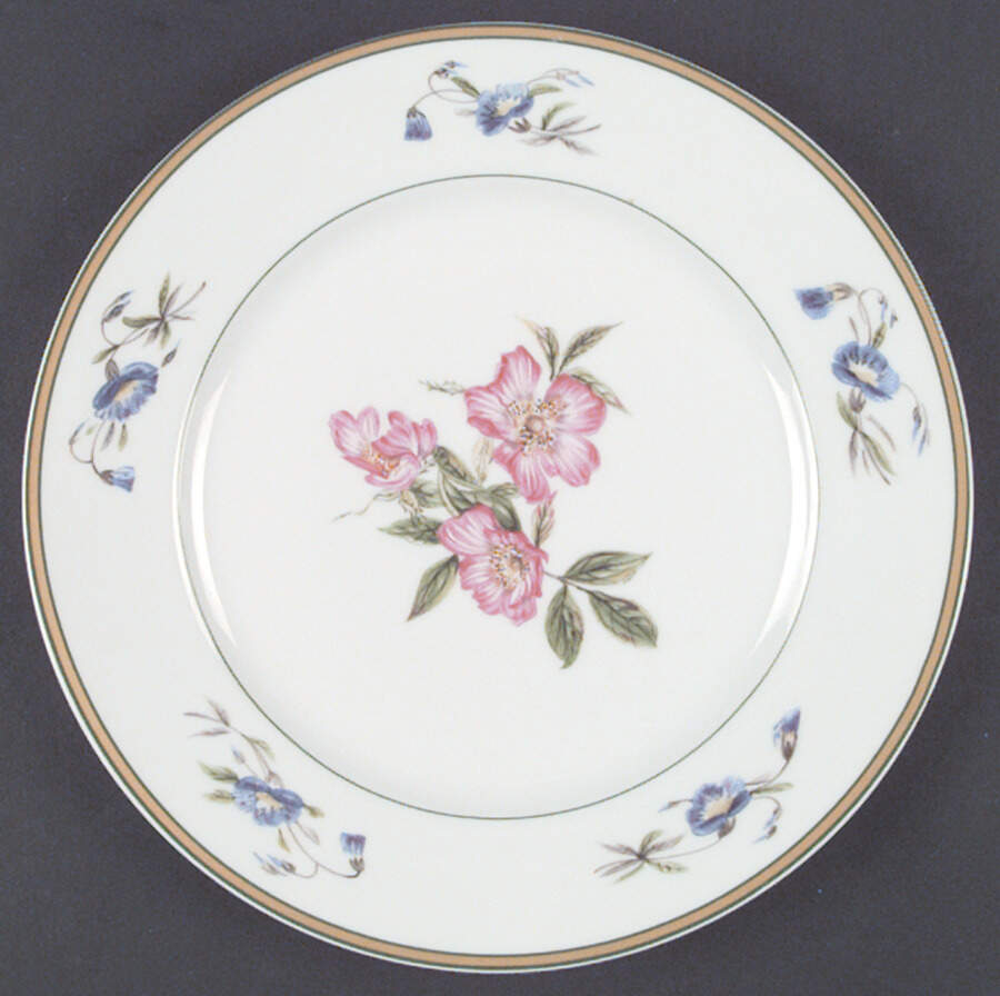 Charleston Flowers Salad/Dessert Plate by Mottahedeh-1