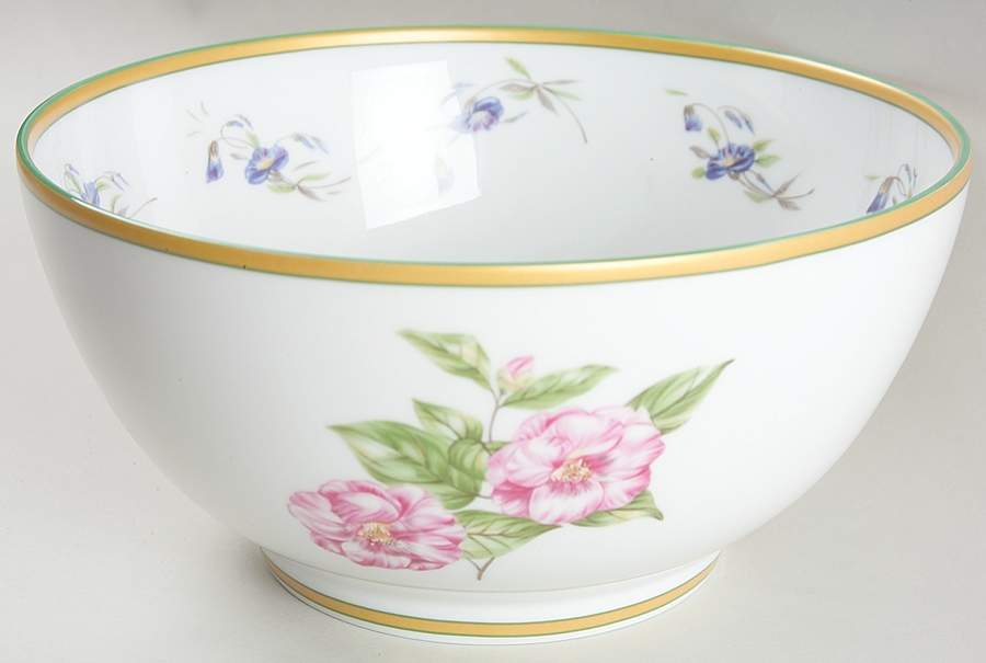 Charleston Flowers 9" Salad Serving Bowl by Mottahedeh-1