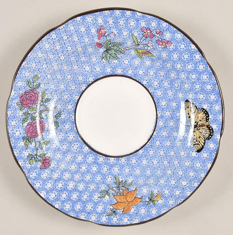 Cornelia Blue Saucer by Mottahedeh-1
