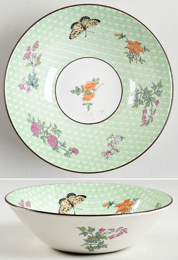 Cornelia Green Coupe Cereal Bowl by Mottahedeh-1