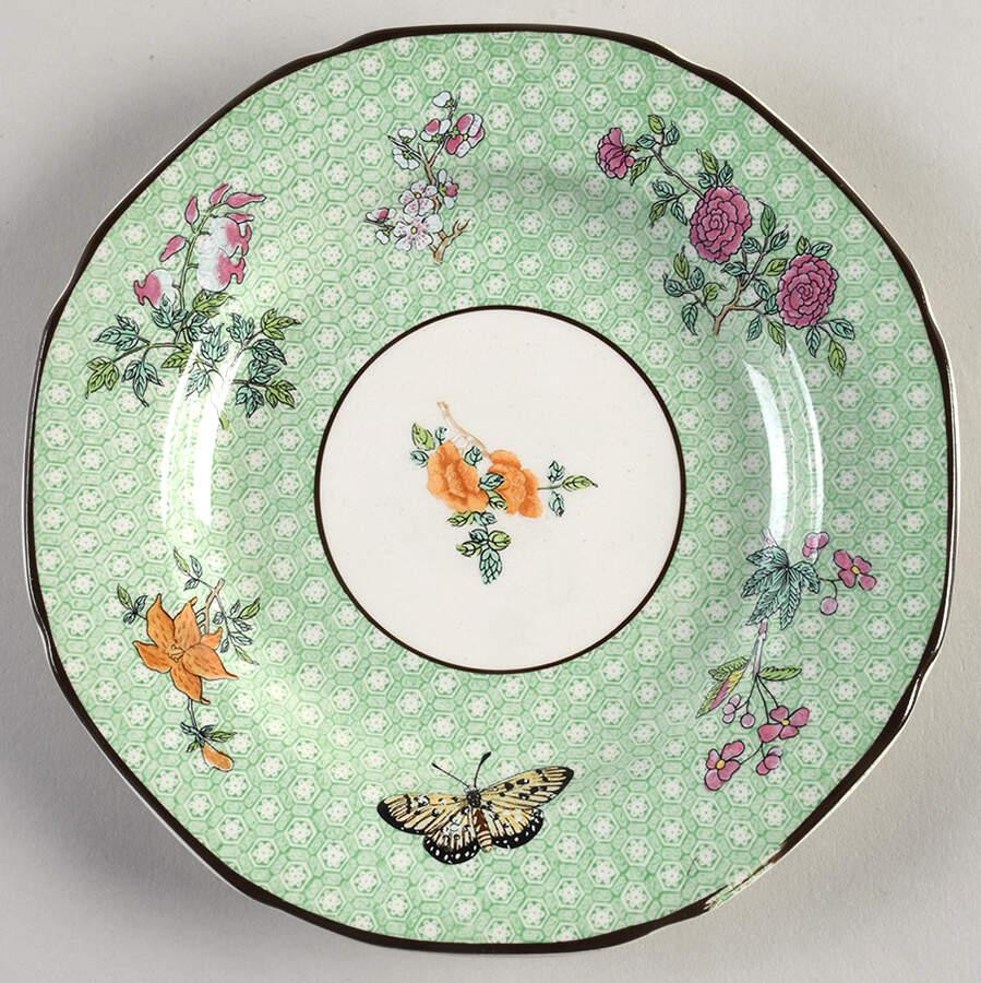 Cornelia Green Bread & Butter Plate by Mottahedeh-1
